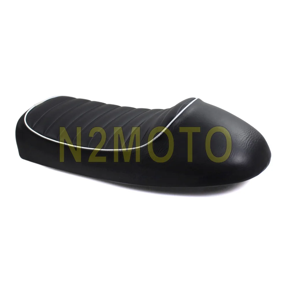 Saddle Retro Motorcycle Seat Leather Waterproof Hump Cafe Racer Seat