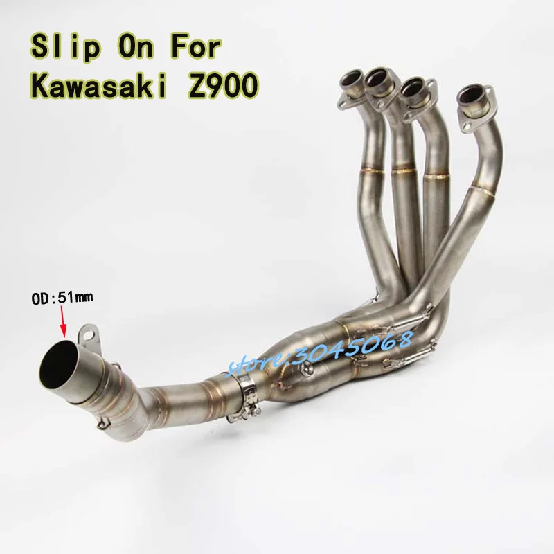 

2017 Full Complete System Exhaust Muffler For Kawasaki Z900 Motorcycle Modified Slip On For Z900 Front Link Pipe With Exhaust