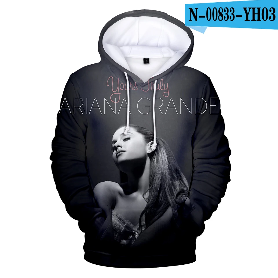 3D Ariana Grande Highstreet Cool Women and men Clothes Warm Casual