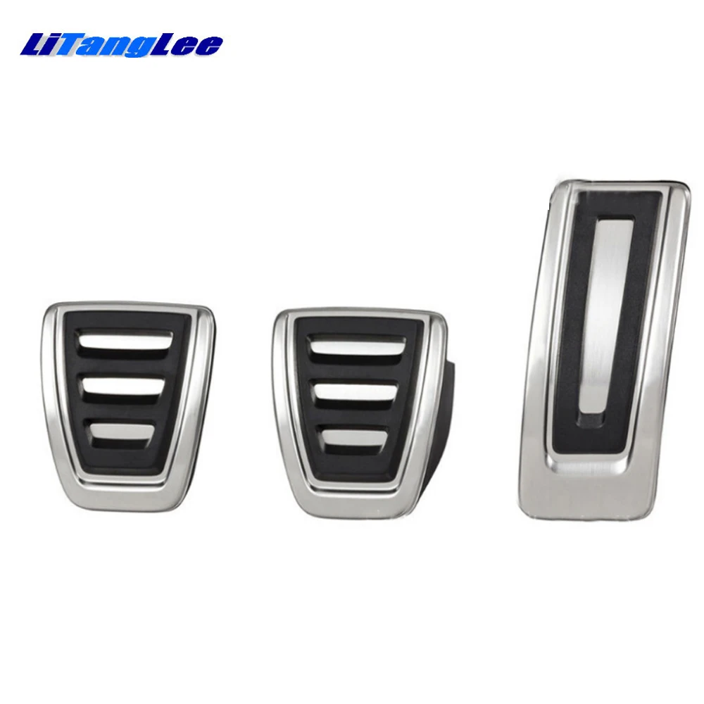 LitangLee Car Accelerator Pedal Pad Cover Sport Racing Design Foot Throttle Pedal Cover For Volkswagen VW Amarok 2010~2018 MT (8)
