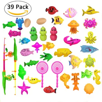 

Fishing toys Plastic Magnetic Fishing Toy Model Play Fishing Games Outdoor Toys Rod Net Set For Kids