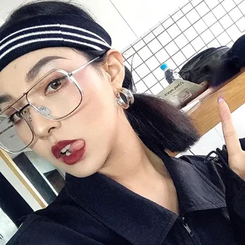 

Large Stylized Square Style Sunglasses of 2018 Major Designer Designs Metallic Frames Unisex Trendy Sunglasses