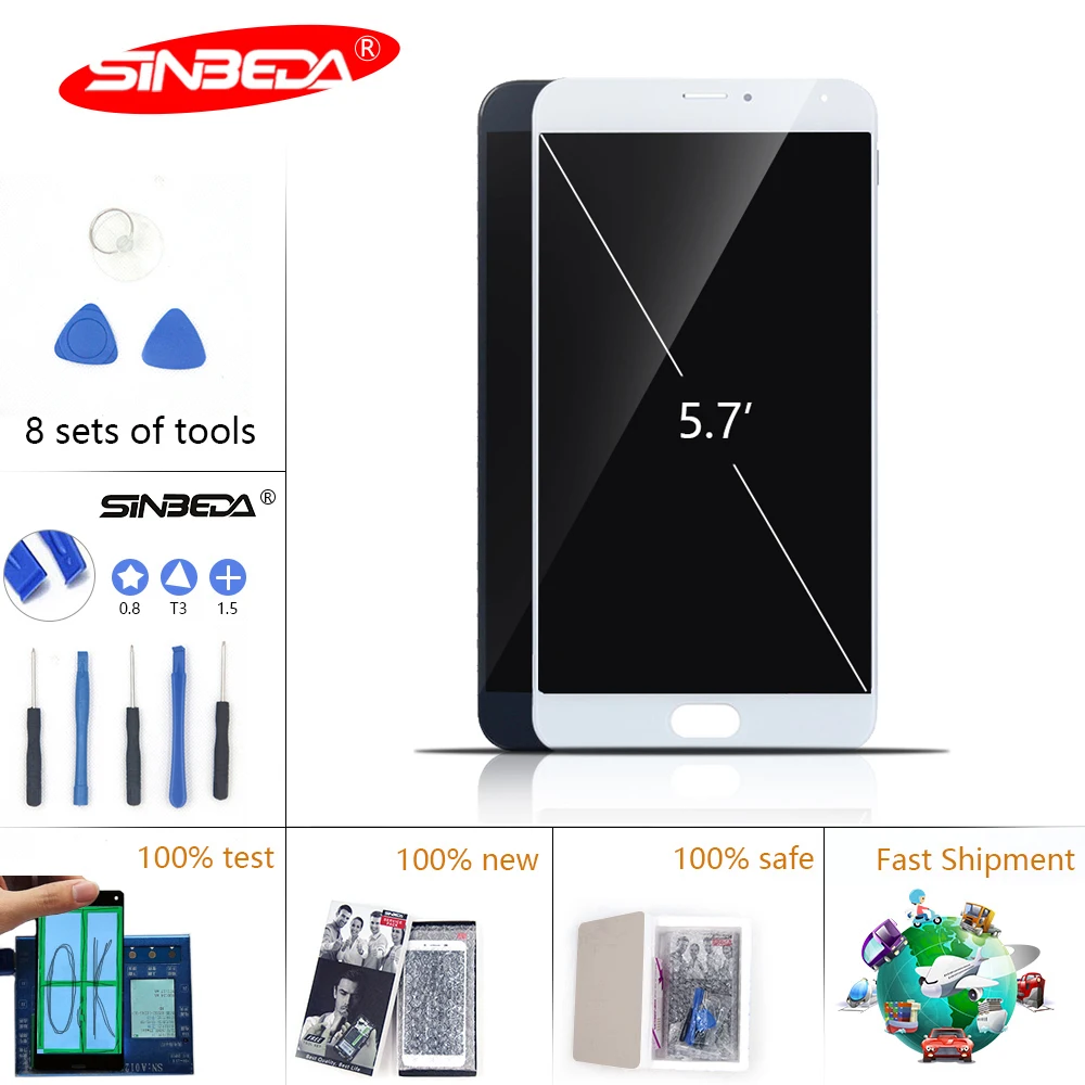 5 7 &quotSinbeda Super AMOLED для MEIZU Pro LCD сенсорный экран с рамкой дигитайзер сборка