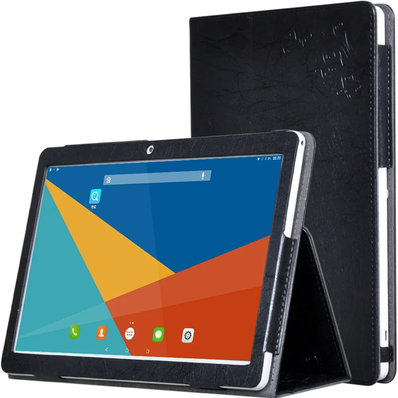 

Print PU leather Folding Folio Case for ALLDOCUBE Cube T10 Plus Cover Case for Cube T10 T12 tablet accessories 10.1+Free Stylus