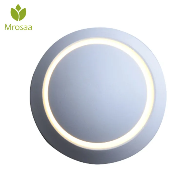 

Mrosaa Newest Wall Lamp 5W Modern 360 Degree Rotating LED Sconce Wall Light White/Warm White Indoor Decorative Lamp AC220V