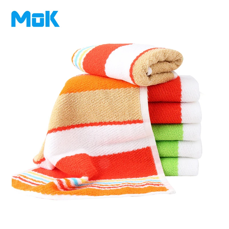 2 pieces/lot Good Quick Dry Striped Cotton Towels Super Soft Backteria