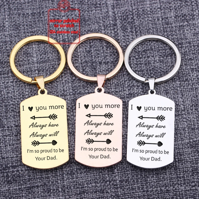 I M So Proud To Be Your Dad Dog Pendant Keychain Jewelry I Love You More Hot Sale Fathers Day Gift Daddy Present Keyrings Customized Key Chains Aliexpress