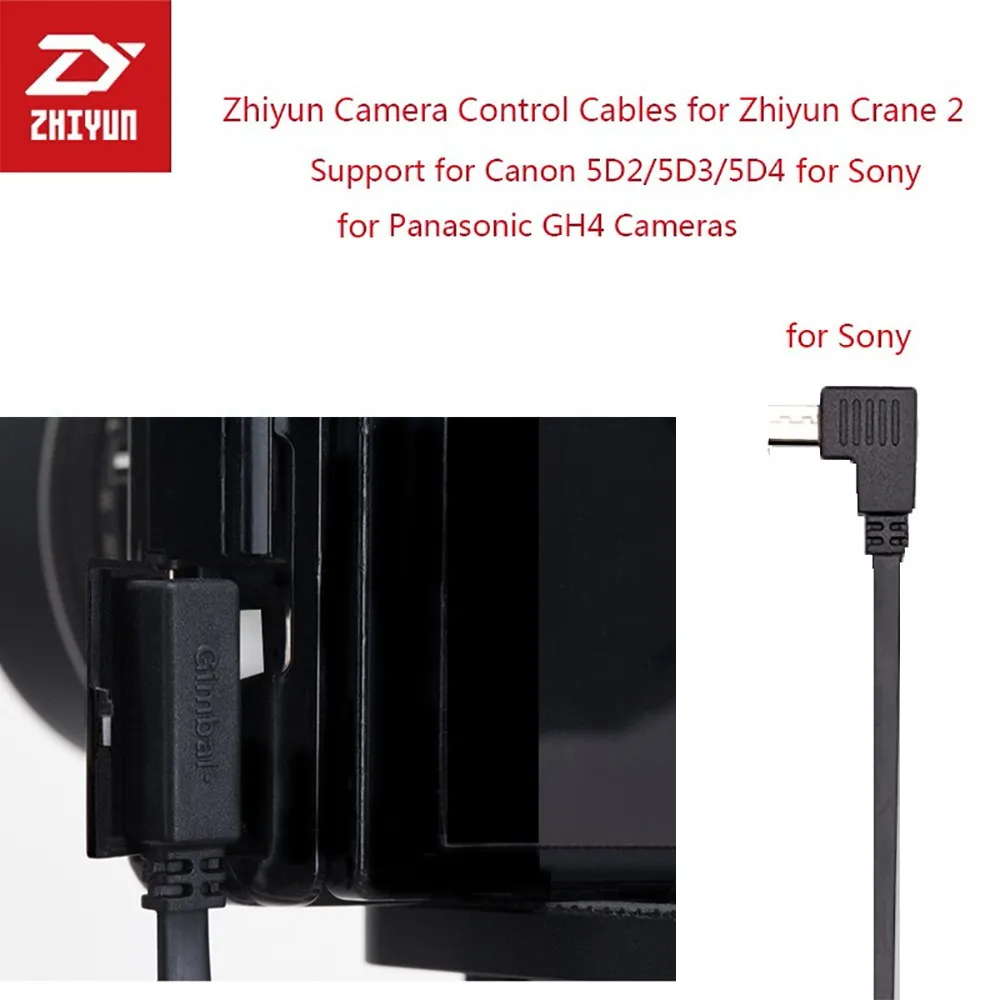 

Zhiyun Gimbal Stabilizer Control Cable Micro USB to MULTI USB Cable ZW-MULTI-002 for All Sony Mirrorless Camera Accesorios