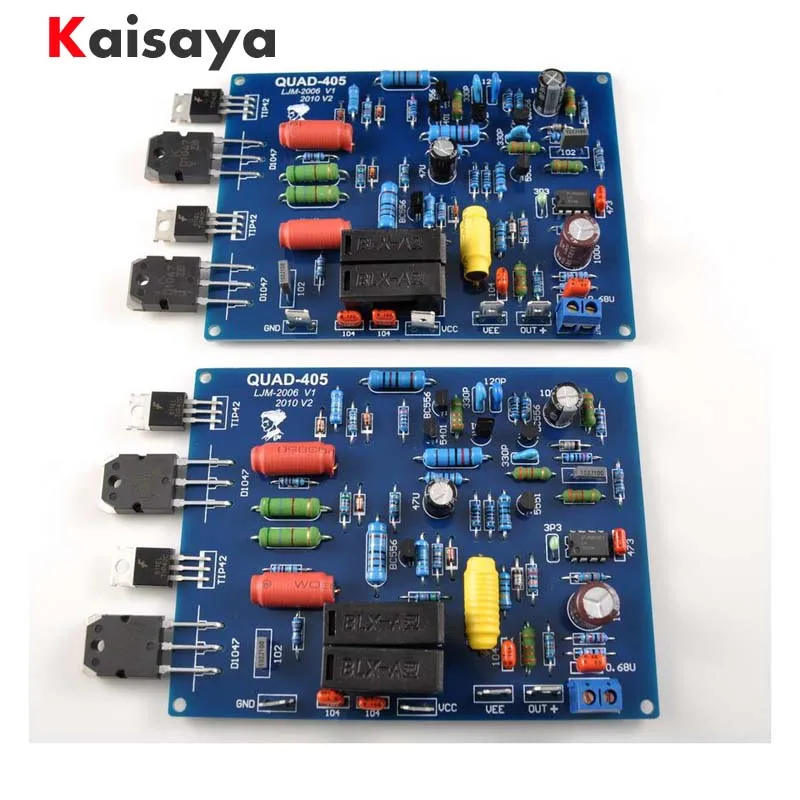 2PCS 2 channels QUAD405 100W+100w Audio Power Amplifier Board DIY KIT Assembled board 2PCS 2 channels QUAD405 100W+100w Audio Power Amplifier Board DIY KIT Assembled board