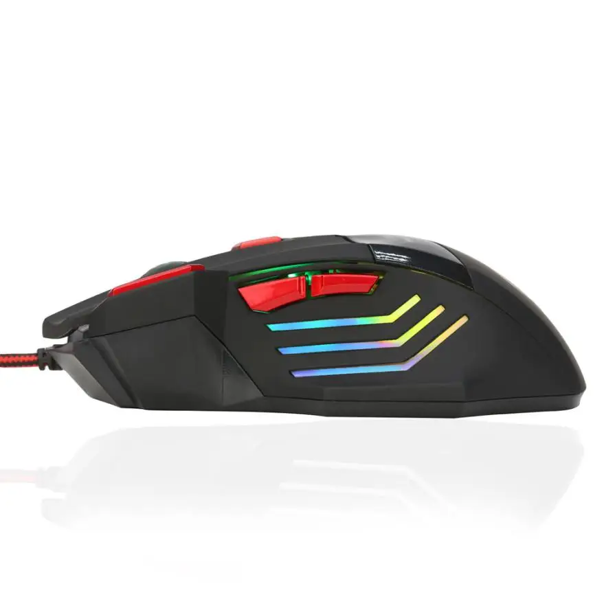 HIPERDEAL новые профессиональные 7 кнопок 5500DPI USB Оптическая Проводная игровая мышь