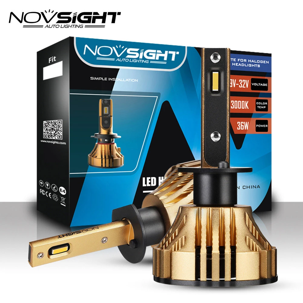 Novsight 3000 14kゴールドイエロー超高輝度h4 H7 Ledヘッドライト電球 12v 24v 72 ワット 100lm H8 H11 Hb3 自動車車スタイリング Car Headlight Bulbs Led Aliexpress Novsight 3000 14kゴールドイエロー超高輝度h4 H7 Ledヘッドライト電球 12v 24v 72 ワット 100lm H8 H11 Hb3 自動車車スタイリング Car Headlight Bulbs Led Aliexpress