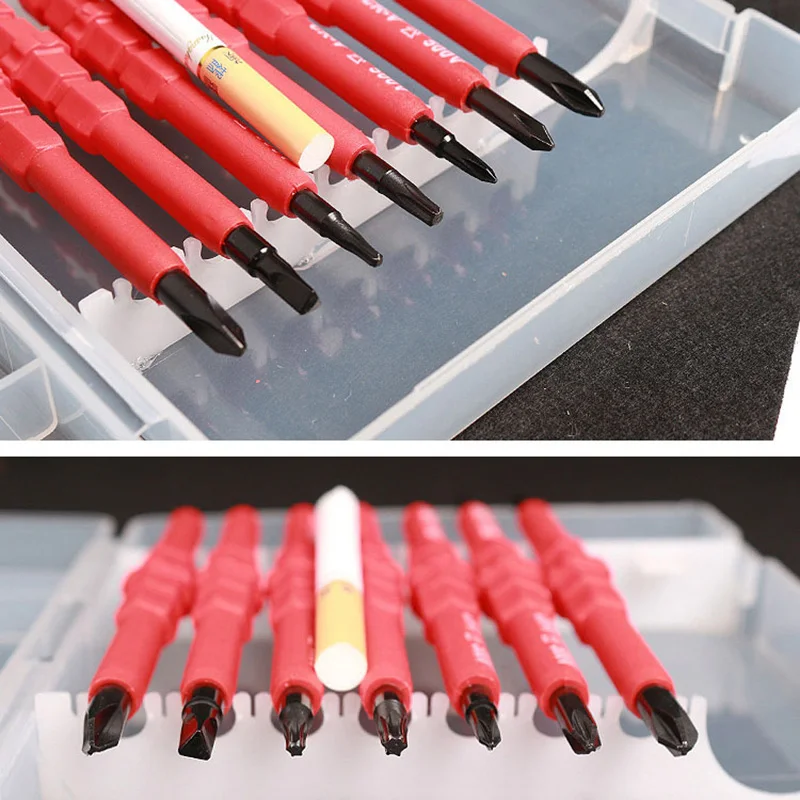 Electricians Screwdriver Hand Tool Set Electrical Fully Insulated High Voltage Multi Screw Head Type