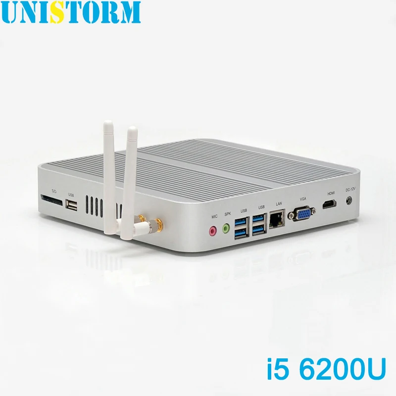 Prix pour Nouveau 6Gen Intel Core i5 6200U Sans Ventilateur Intel Skylake Mini PC Barebone Intel HD Graphics 520 4 K HDMI VGA USB3.0 Ordinateur De Bureau Prix pour Nouveau 6Gen Intel Core i5 6200U Sans Ventilateur Intel Skylake Mini PC Barebone Intel HD Graphics 520 4 K HDMI VGA USB3.0 Ordinateur De Bureau