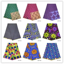 Полиэстер воск печатает ткань Анкара воск высокого качества 6 ярдов/шт африканская ткань для вечерние платья 1307-811