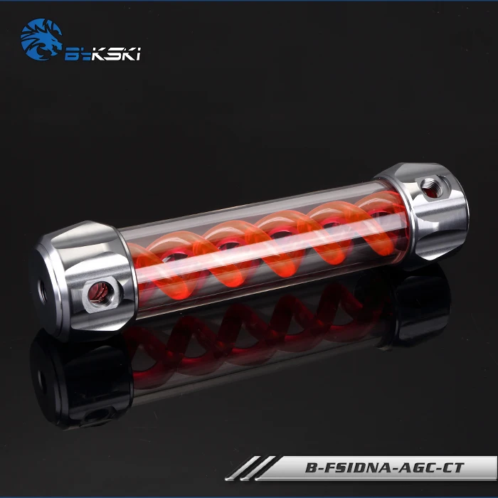 

Bykski B-FSIDNA-AGC-CT, 50mm T Virus Cylindrical Reservoirs, 260mm Length Silver Aluminum Alloy Cover, Water Cooling Tanks