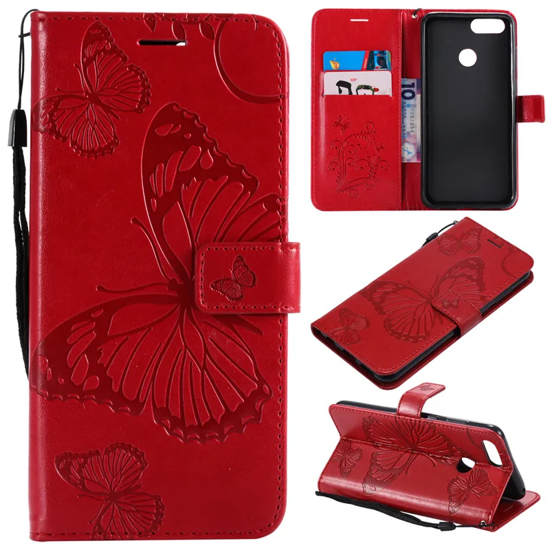Wallet Case Cover For Huawei 7X Leather Flip 3D Butterfly Case For Huawei honor 7X Case For Huawei Honor 7X Mobile Phone Case  (13)