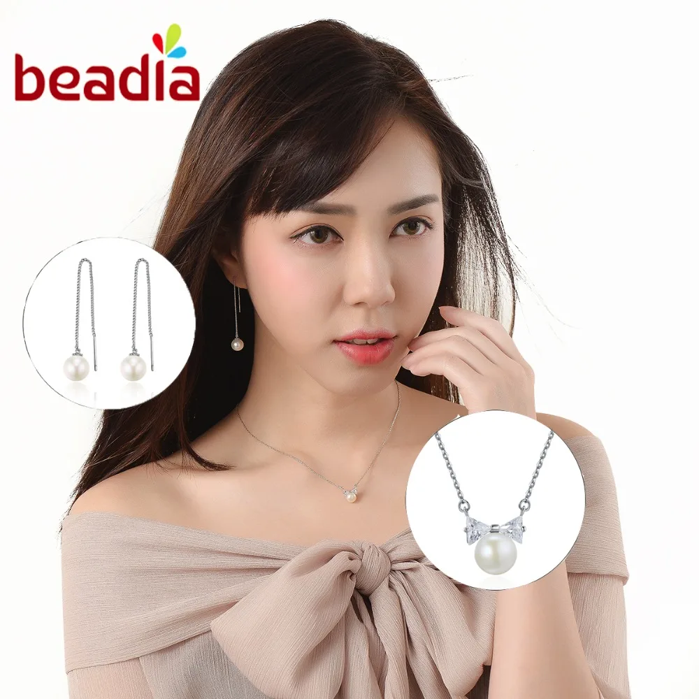 2017 Surprised Gifts S925 Silver Jewelry Sets White Natural Pearl Beads