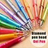 12 Colors/Box Korean Diamond Head Colorful Gel Pen Kawaii Plastic Ball Pen 0.5mm Needle Office Sketch Drawing Color for Gift ► Photo 1/6