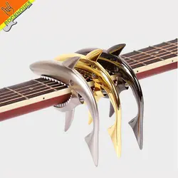 Акула гитара капо электрогитары traste Гитары ra capo цинковый сплав Материал Антикоррозийная прочный защиты Гитары поверхности Бесплатная