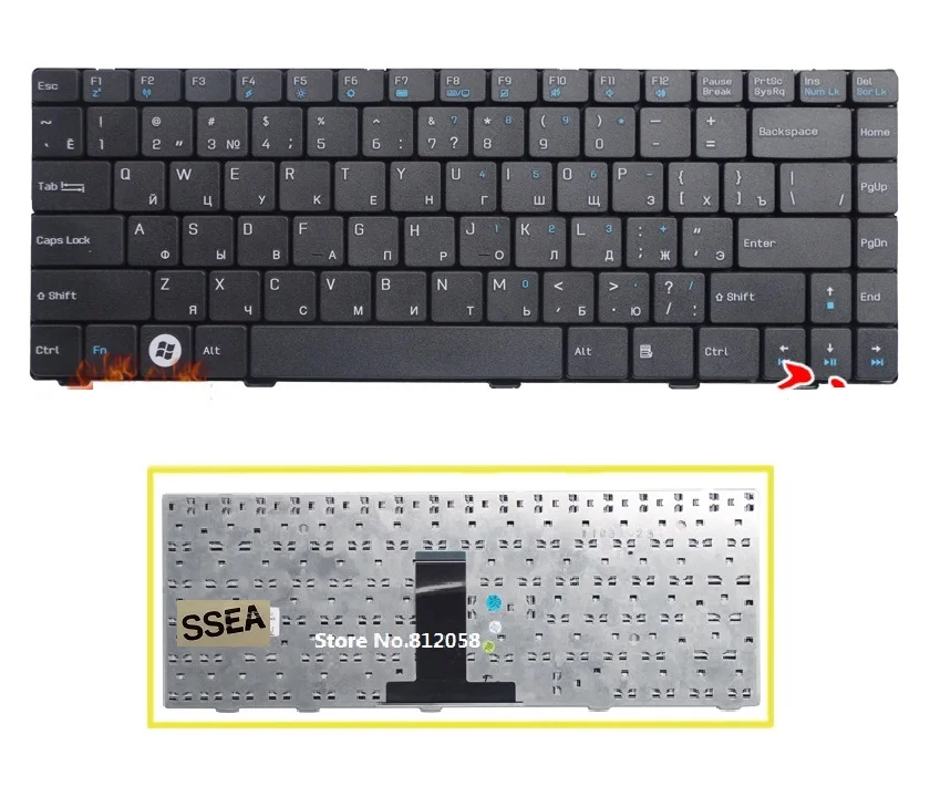 

SSEA New laptop RU Keyboard for ASUS F83 F83E F80 F80C F80H F80L F80Q F80S F81 F81S F82 F82Q X88 X80 X82 X85S Russian Keyboard