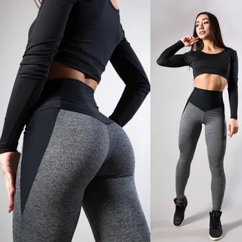 

Women's Casual Workout Leggings Fitness Sports Running Leggings mujer Push Up High Elastic Skinny Sportswear
