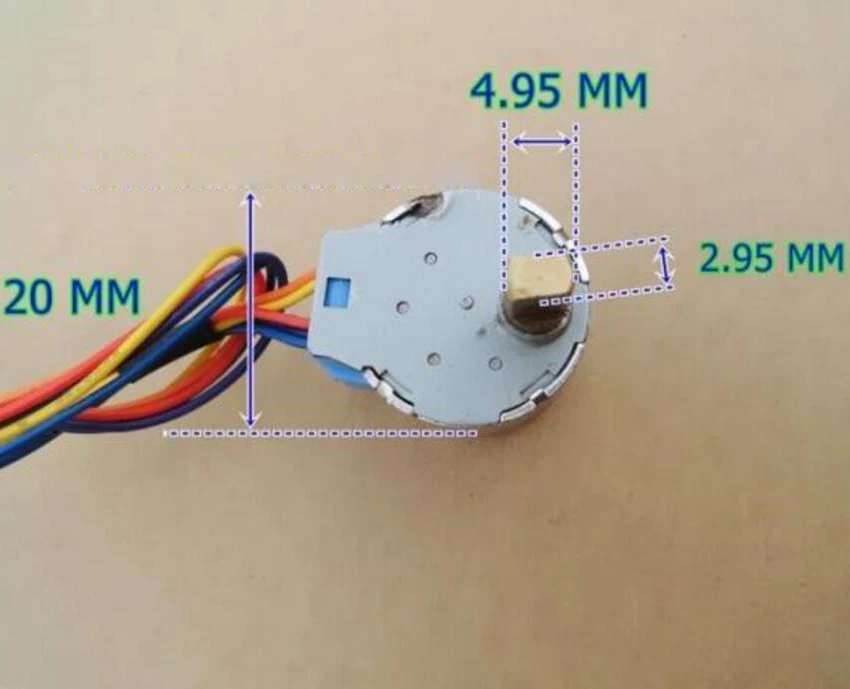 1 шт. DC6V 4-фазный 5-проводной 20 мм шаговый Электродвигатель с редуктором цены по прейскуранту завода-изготовителя 20BYJ01-130HR