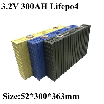 

4pcs Lifepo4 Cell 3.2v 300ah High Capacity Lifepo4 Lithium Battery for Electric Vehicle Car Boat Inverter Solar Energy Storage