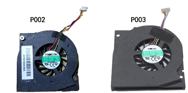 

New laptop cpu fan for AVC BAAA0508R5H P002 P003 DC5V 0.5A 4 line notebook graphics system cooling fan cooler