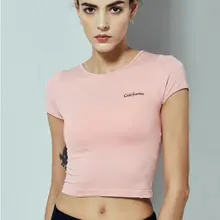 Однотонные топы для йоги с надписью, дышащая Спортивная безрукавка для фитнеса, женская рубашка с короткими рукавами для тренажерного зала, бега, спорта, майки, Femme