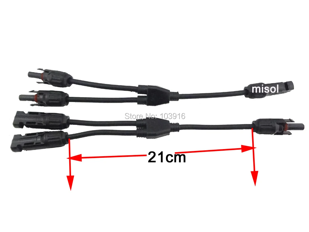 

100 pairs of Y branch TUV certification MC4 Parallel connector Adapter 1M2F+2M1F