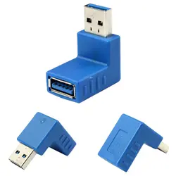 USB 3,0 Тип мужчина к штепсельная розетка 90 градусов Угловые разъем адаптера Муфта Futural цифровой jiu19