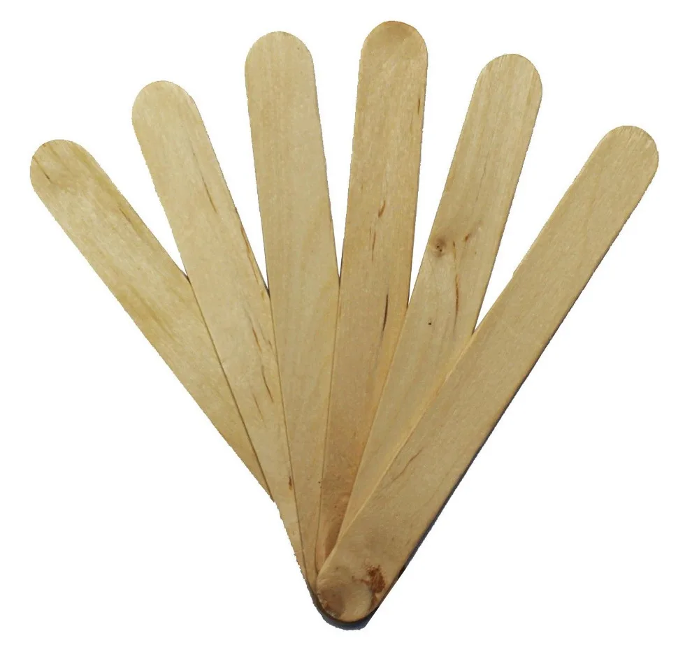 100 HIGH QUALITY WOODEN TONGUE DEPRESSOR WAXING SPATULA TATTOO WAX
