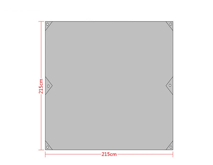 Многофункциональный брезент для кемпинга, 215x215 см, коврик для пикника, палатка с кулиской, сумка для переноски, для походов, кемперов, пикников