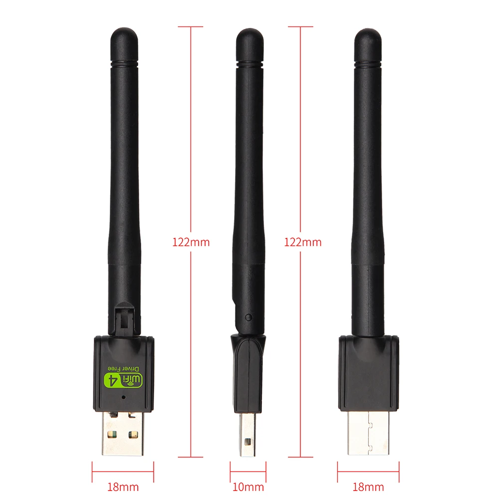 Мини USB 150 Wifi адаптер Мбит/с 2 дБ 4 WiFi ключ wi fi приемник беспроводная сетевая карта