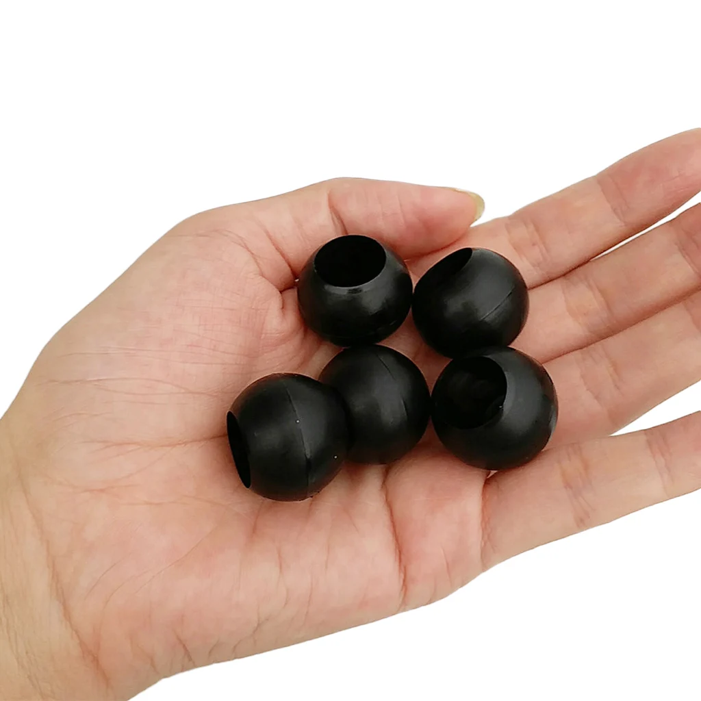 6 Pieces Elastic Shock Cord Bungee Rope Toggle Round Ball End Lock Stopper Stop Buckles Gear Replacement