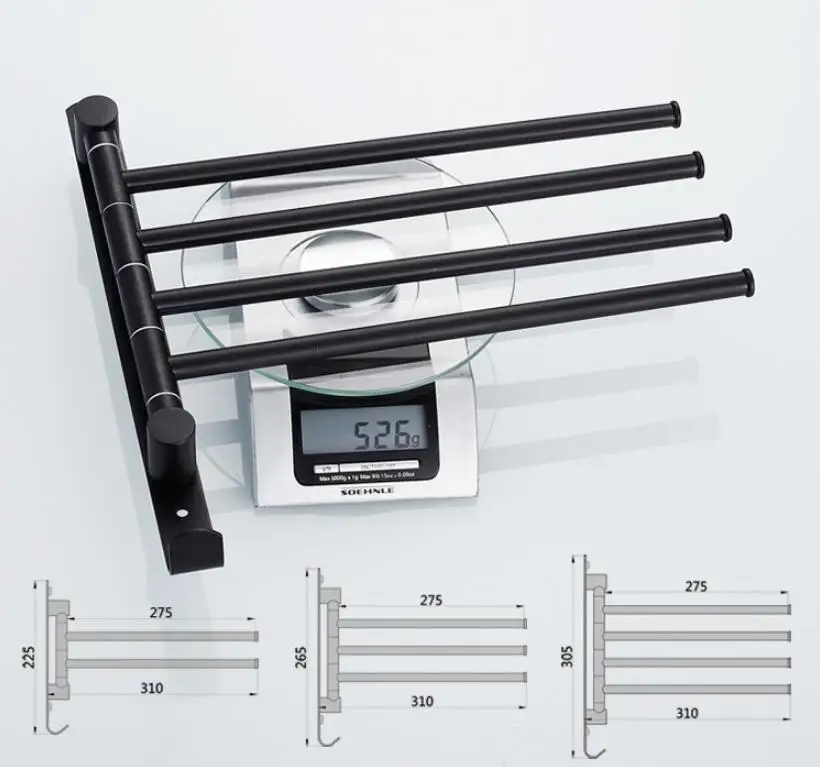 2-4 Складной поворотный Электрический Полотенцесушитель/держатель бар медный настенный ванной стойки для полотенец вешалка для полотенец в ванную черный/Хромированный Держатель для полотенца Вешалка