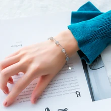 Ruifan, элегантные двухслойные браслеты, женские, натуральный серый лунный камень, 925 пробы, серебряный браслет для женщин, хорошее ювелирное изделие, YBR039