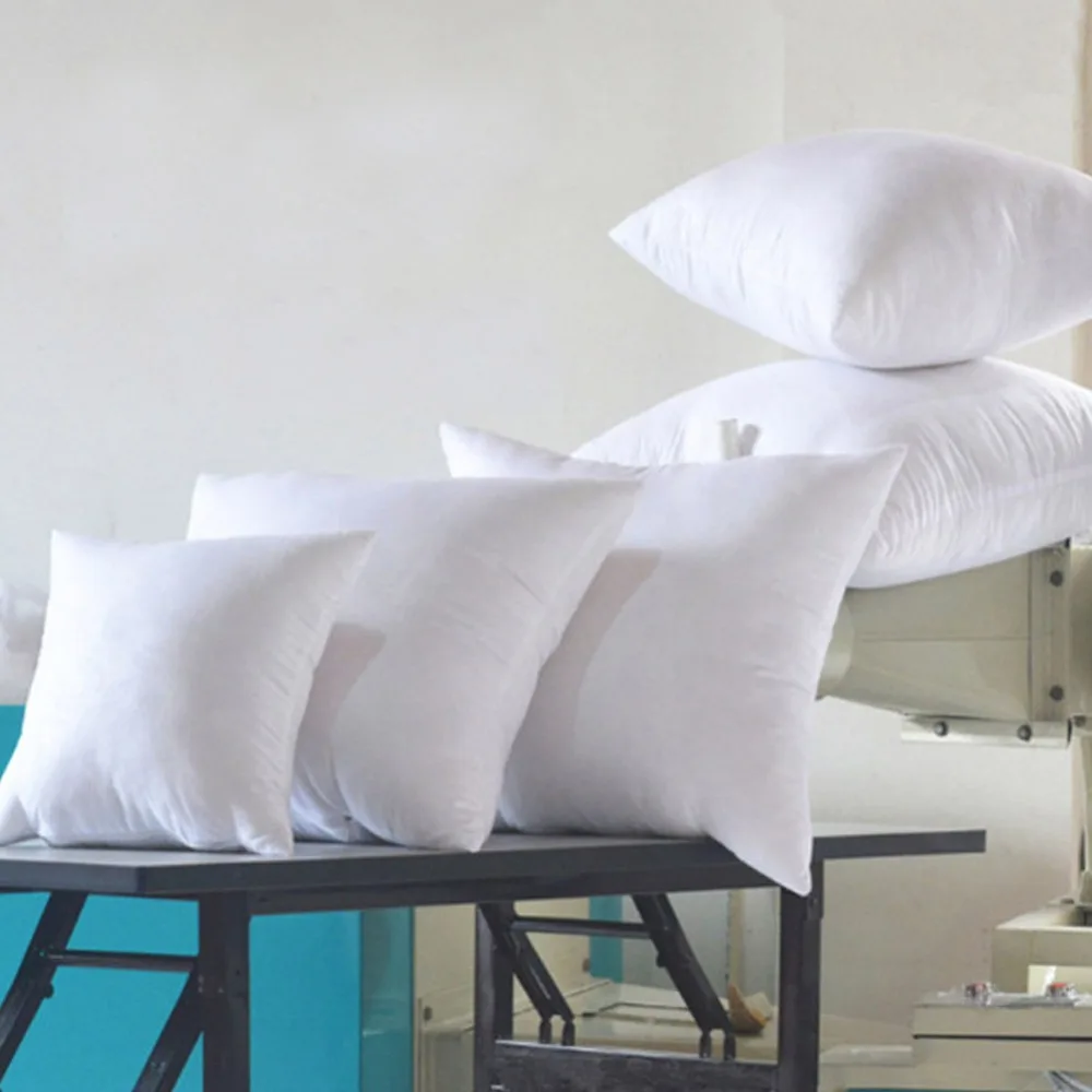 

White Cushion Insert Soft for Car Sofa Chair Down Alternative Throw Pillow Core Inner Seat Cushion Filling 45cm Nonwovens Fabric
