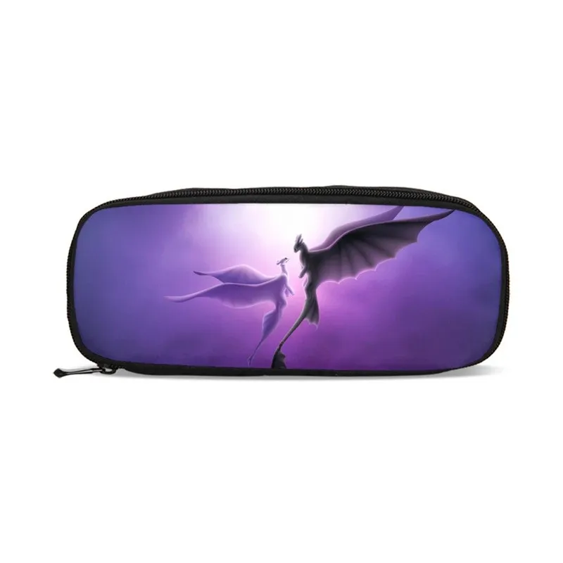 Детский кошелек Модный пенал с принтом дракона и надписью Как приручить сумочка