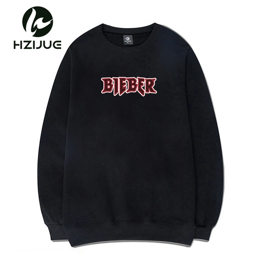 HZIJUE Hot Brand New Winter Fleece Justin Bieber men and woman O-neck Fashion Hoodies Pure 1:1 Cotton Single Men Causal Hoodies