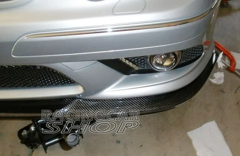 REAL CARBON FIBER FRONT LIP SPOILER for MERCEDES BENZ W209 CLK CLK500 CLK550 CLK55 AMG front BUMPER 2006UP