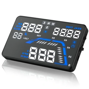 

20Pcs/Lot Q7 5.5" Universal GPS HUD Head-Up Display Dashboard Mounted Projector Speed Warning Speedometers