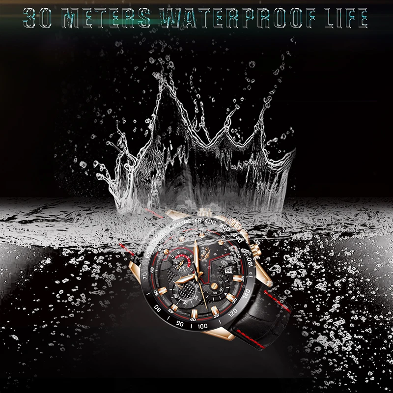 Relojes Hombre 2018 новые LIGE мужские часы Топ люксовый бренд Модные золотые кварцевые