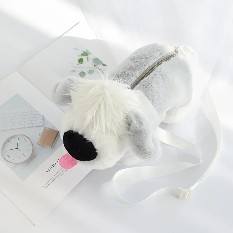 Dog plush Toys Crossbody Bags Girls Cute stuffed Soft Toy Shoulder Bag
