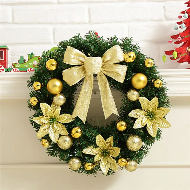 hot sale pvc artificial christmas holiday wreath berries snowflake decorations 40cm40cm christmas decorations supplies - Christmas Decorations Sale hot sale pvc artificial christmas holiday wreath berries snowflake decorations 40cm40cm christmas decorations supplies - Christmas Decorations Sale