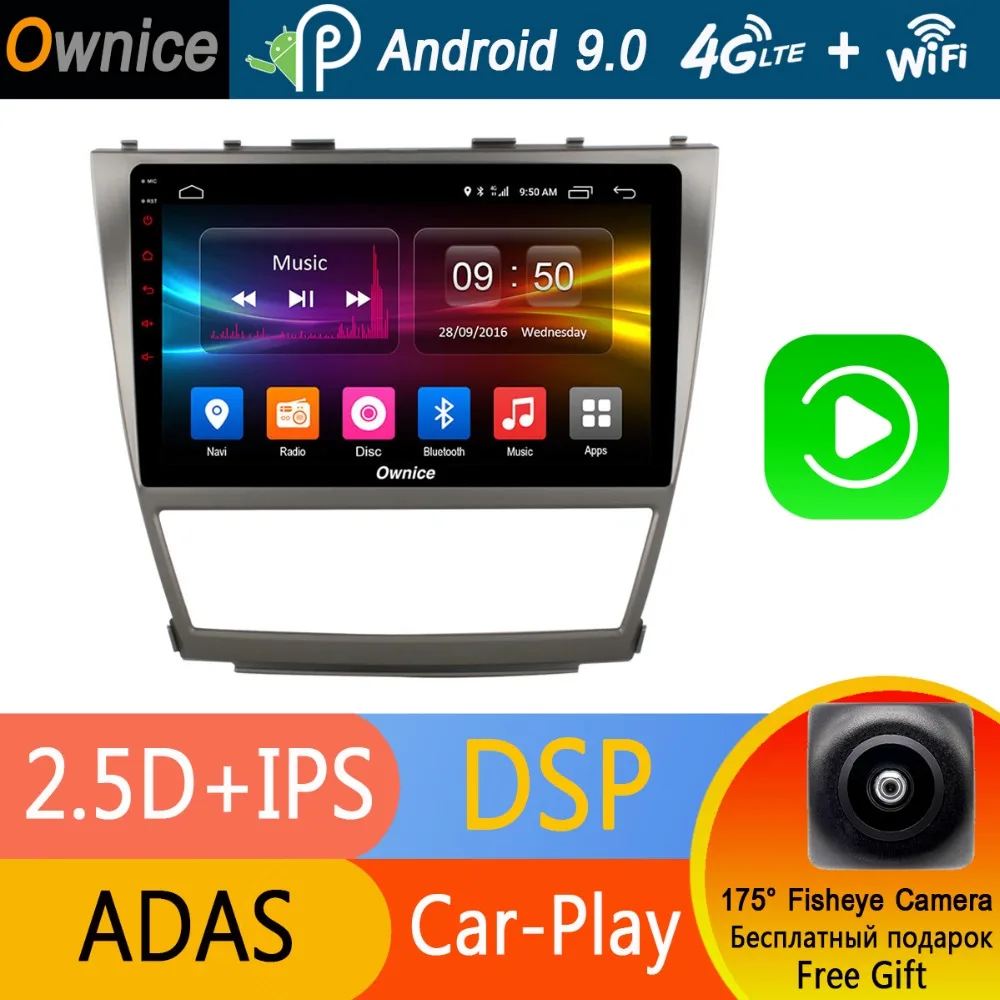 Flash Deal 10.1" IPS Octa 4GB RAM+32GB ROM Core Android 9.0 For Toyota Camry 2007-2011/2013 Car Radio Player GPS DSP CarPlay DVD 4G LTE 0