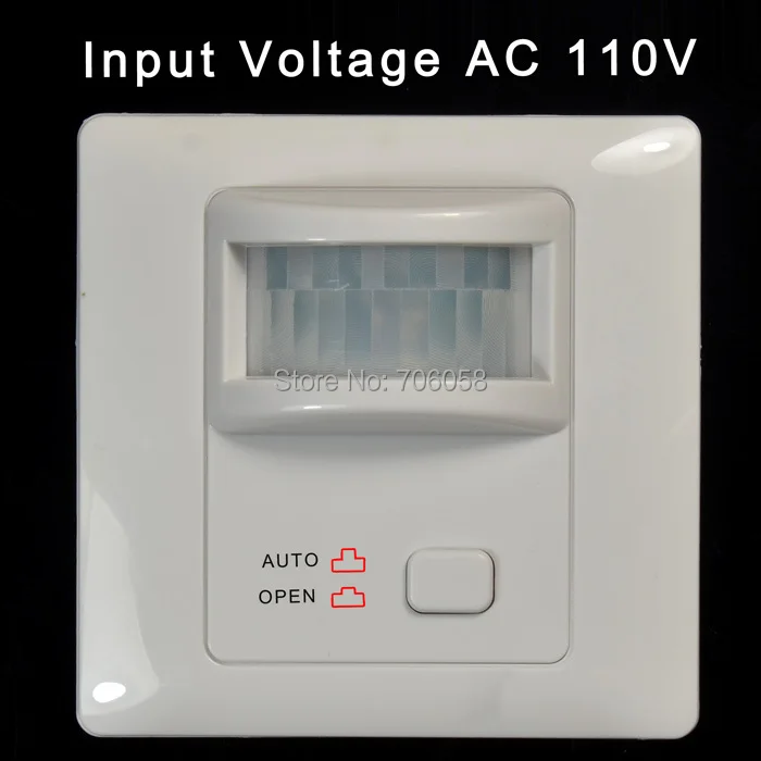 

Wall Mount IR Infrared Motion Sensor Automatic Light Lamp Switch Sound Switch Pir Detector AC110V