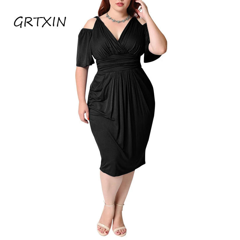 plus size red sheath dress