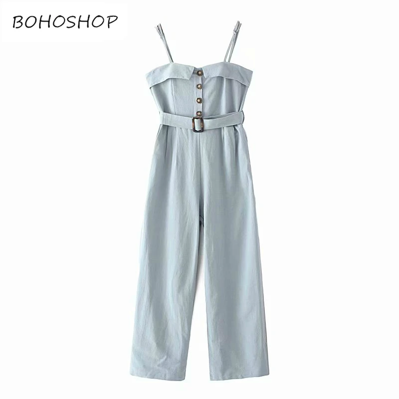 

Vintage chic women Boho Bodysuits solid sleeveless botton v-neck Rompers bohemian cotton Playsuits Jumpsuit