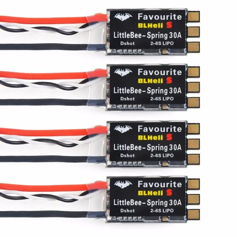 

4pcs 30A for FVT LittleBee S BLHeli_S OPTO 2-6S ESC OPTO Multishot for FPV